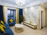 中金海棠湾115平三居室现代轻奢风格装修案例