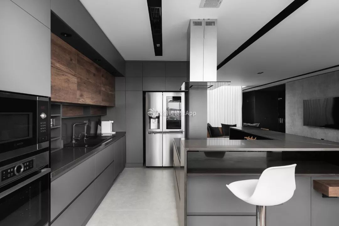 北京140平米现代风格整体厨房装修效果图