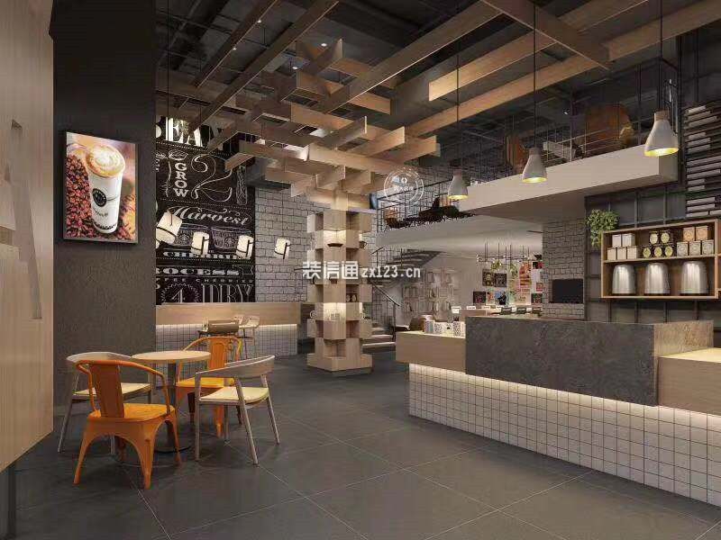 惠州西湖250㎡咖啡厅工装效果图