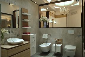 上海简约风格卫浴门店装修设计图