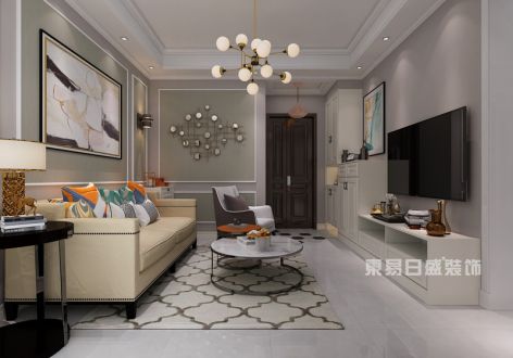 东亚尚品台湖欧式风格52平米一居室装修案例