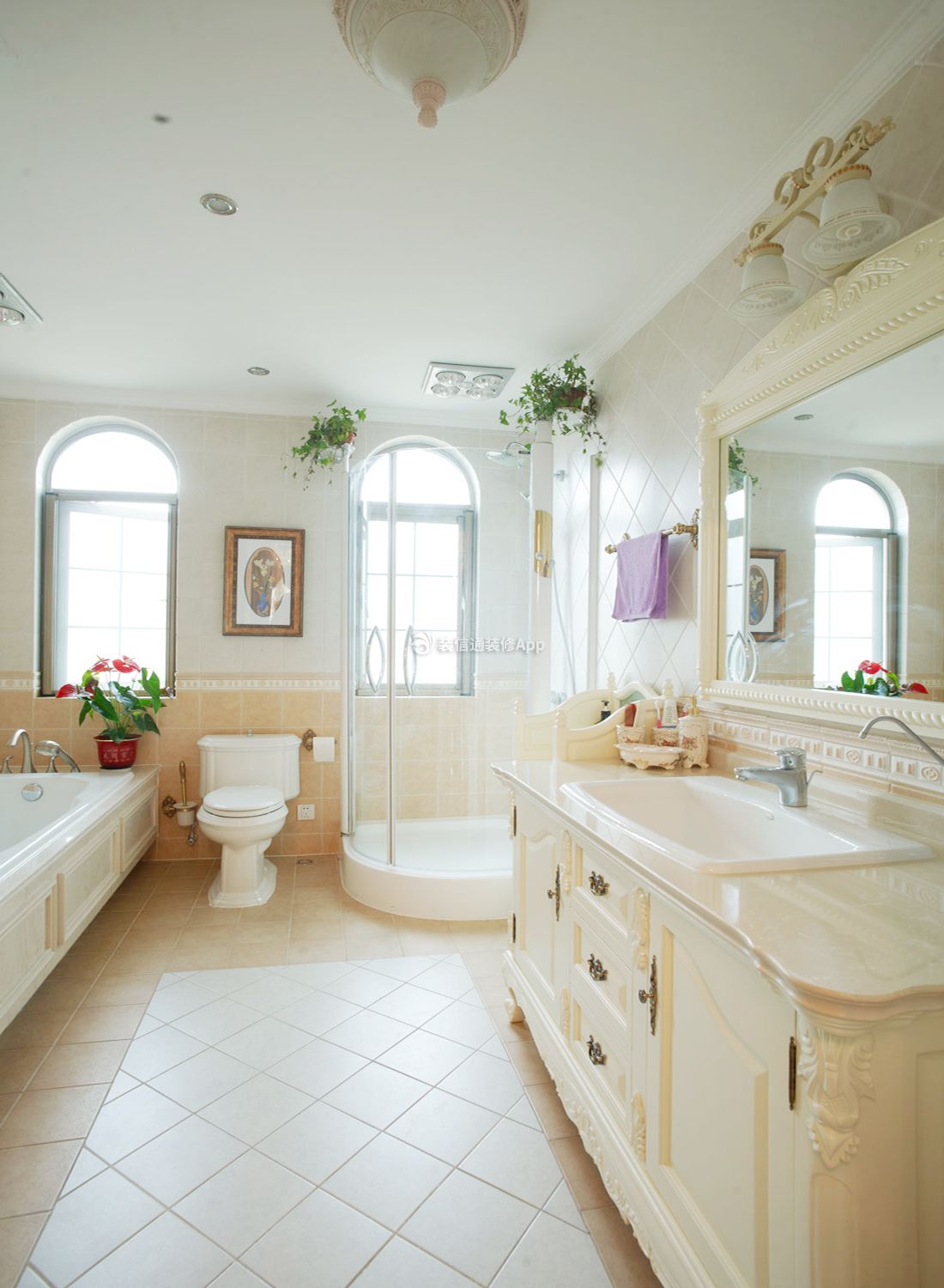 无锡别墅卫生间淋浴房装修实景图