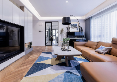 丰金紫金山庄现代风格200平米四居室装修设计案例