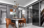 名城紫金轩120平米现代风格三居室装修效果图案例