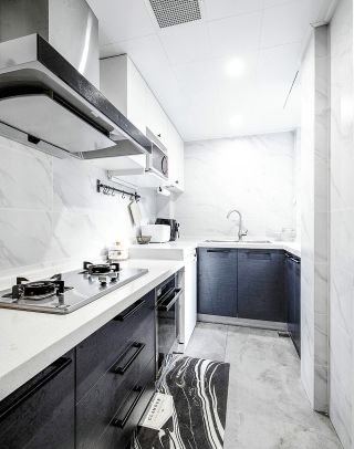 90平方现代厨房装修装潢效果图