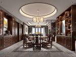 中海枫丹公馆中式风格180平米四居室装修案例