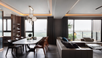 青山翠谷现代风格120平米三居室装修设计案例