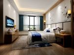 紫玉山庄新中式风格130平米三居室装修案例