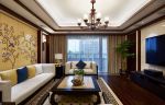 广州中式新房客厅整体装修效果图
