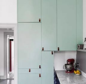 歐式小清新廚房壁柜設計效果圖-每日推薦