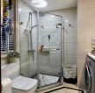 南京三室二厅卫生间玻璃淋浴房装修设计