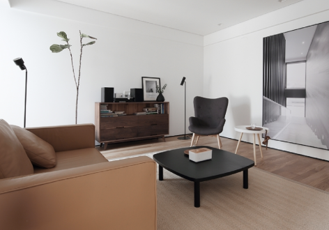 居佳领海现代风格100平米三居室装修效果图案例