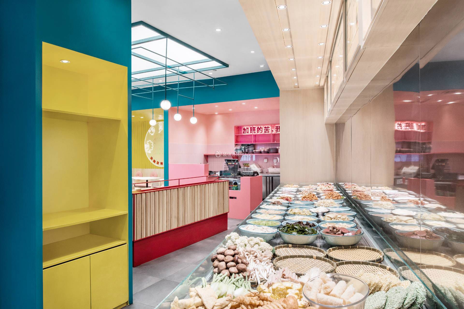 南京商场餐饮店自助区装修设计图片