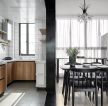 南京100平北欧风格餐厅厨房装修设计