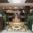 广州特色茶餐厅室内地砖拼花装修设计图