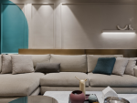 家益·江畔春色103平米三居室现代风格装修效果图案例