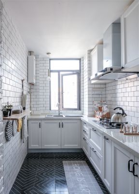 北欧厨房装修图 厨房墙砖设计图片欣赏 北欧厨房装修效果图 