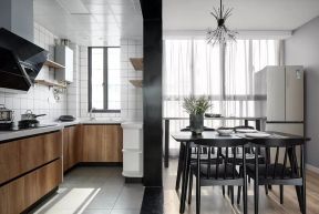 南京100平北欧风格餐厅厨房装修设计