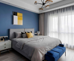 蓝光·星悦半岛简约风格94平米三居室装修效果图案例