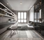 悦美国际136平米现代风格三居装修案例分享
