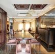 2023南京新中式别墅餐厅隔断装修设计图