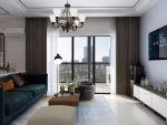 中铁阅山湖现代风格90平米三居室装修效果图案例