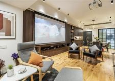 105㎡三居室，混搭北歐風設計，餐邊收納柜連著電視柜