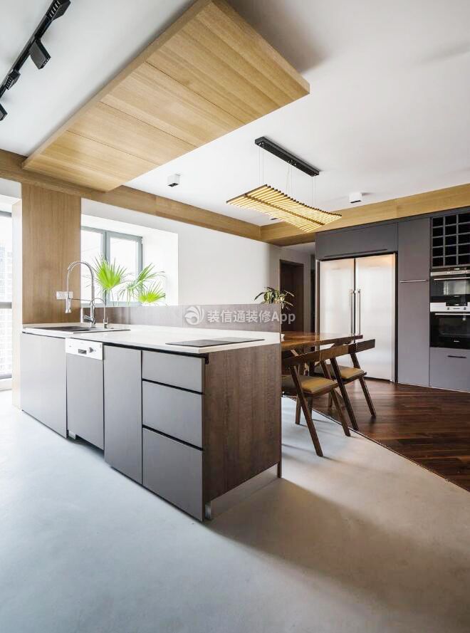 南京现代风格室内厨房开放式设计图片