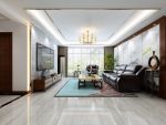 阳光汾河湾新中式风格136平米三居室装修案例