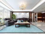 阳光汾河湾新中式风格136平米三居室装修案例