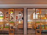 110平米现代风格餐厅设计效果图案例