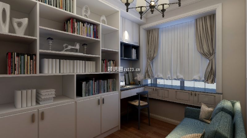 春申城华丽家园100平三居室地中海风格装修案例