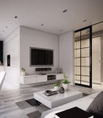 龙湾·凤凰台现代风格103平米三居室装修效果图案例
