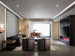 蓝光雍锦半岛新中式风格145平米三居室装修效果图案例