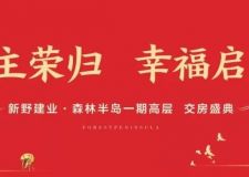 島主榮歸，幸福啟幕丨新野建業(yè)森林半島一期高層圓滿交付
