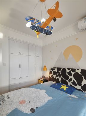 创意儿童房间装修效果图 儿童房吊灯效果图 