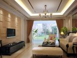 中海紫御江山欧式风132平米三居室装修效果图案例