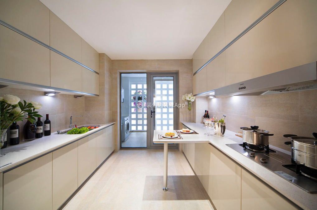 138平现代风格厨房装修装潢设计图