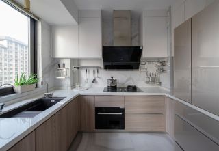 現代簡約風格新房廚房吊柜裝修設計圖