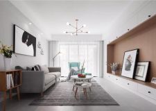 达州装修设计：客厅选窗帘，简单的纯色，自然舒适也耐看！