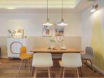 华星中瑞·北欧公园现代风格80平米二居室装修效果图案例