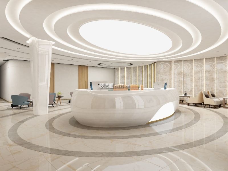 信通中心医美医院现代风格290平米装修效果图案例