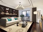 滨江澜泊湾新中式风格124平米三居室装修效果图案例