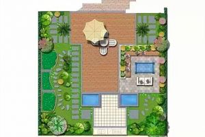 别墅庭院水景设计