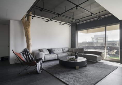 国际迪拜城现代风格136平米三居室装修效果图案例