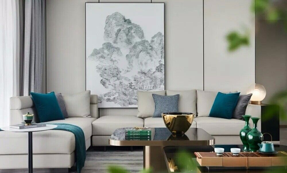 客厅地毯与沙发搭配图片 客厅窗帘装饰效果图