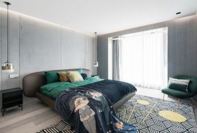现代风格复式楼卧室地毯装修效果图大全