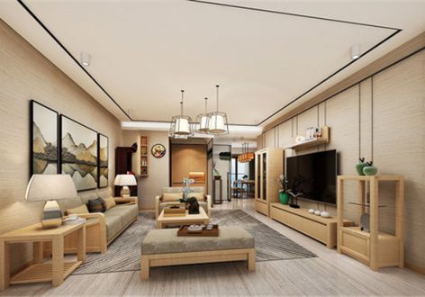 新城国际现代风格130平米三居室装修案例