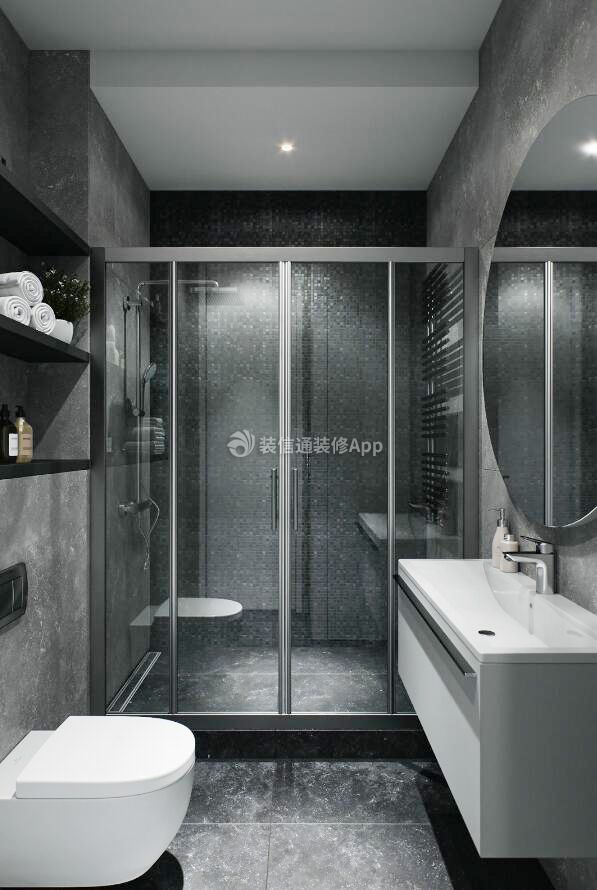 100平米房子卫生间淋浴房装修设计图片