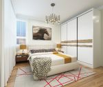 丽都国际现代风格120平米三居室装修效果图案例
